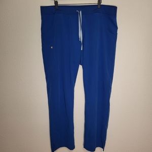 Figs Kade Blue Straight Leg Scrubs Size XXL Tall
